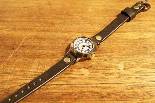 手作り時計 LEOCRAFT BS-ＤW124 [ 時計 手作り オシャレ おしゃれ ハンドメイド ヨーロッパ レザー レザーベルト 女性 プレゼント ギフト 受注生産 レトロ アンティーク レディース 本革 日本製 国産 送料無料 ]