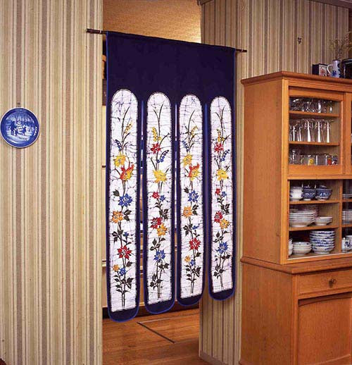 【85×90cm】のれん おしゃれ 玄関 和風 ろうけつ染めのれん 85×45cm ロング 綿100％