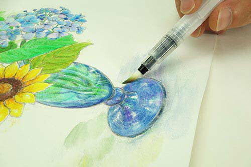 水彩色えんぴつ48色+世界遺産ぬりえセット [ 文房具 えんぴつ 大人のぬりえ 塗り絵 大人 雑貨 絵画 色えんぴつ 水彩画 水彩筆 色鉛筆セット 水彩 48色 送料無料 ]