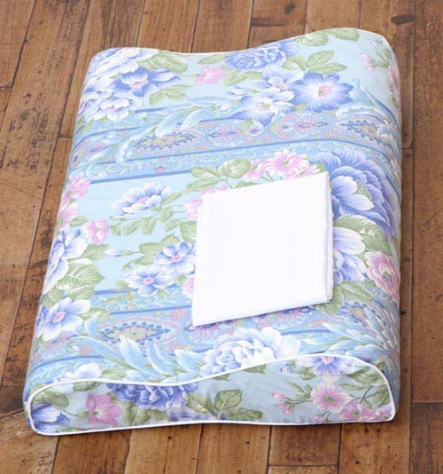 【花柄ピンク】磁気枕 夢 カバー付 枕 まくら 肩こり ピンク ブルー 花柄 32×48cm 磁石 磁気 メンズ レディース ペア 磁気枕 肩こり 首こり 波形 ウェーブ