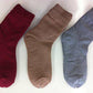 足裏全面ツルツルソックス（婦人用）（グレー）[ 靴下 ソックス レディース 女性用 フリーサイズ 22-24cm かかとケア かかと つるつる かかとつるつる 角質除去 保湿 就寝 かかとケア 靴下 日本製 ]