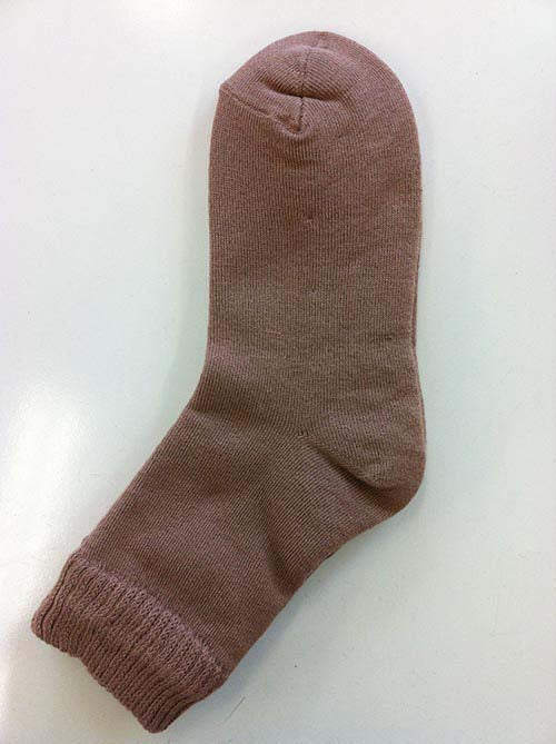 足裏全面ツルツルソックス（婦人用）（グレー）[ 靴下 ソックス レディース 女性用 フリーサイズ 22-24cm かかとケア かかと つるつる かかとつるつる 角質除去 保湿 就寝 かかとケア 靴下 日本製 ]
