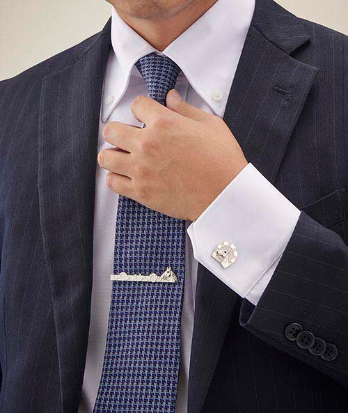 カフスボタン ネクタイピン セット 天然石 サファイヤ カフスリンクス 結婚式 親族 父親 40代 50代 60代 ギフト プレゼント 父の日 敬老の日 還暦祝い