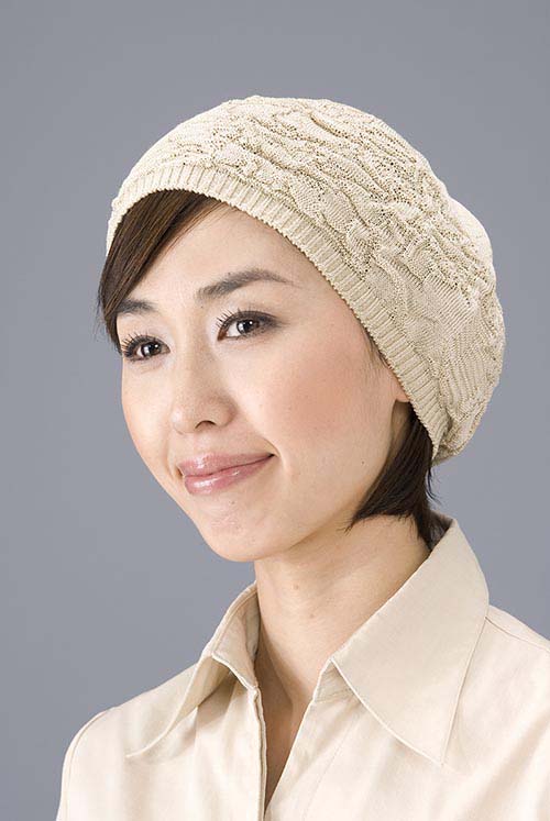 【ブラック】ニットワッチ 帽子 ニット帽子 レディース 春夏 秋冬 シルク オールシーズン 送料無料