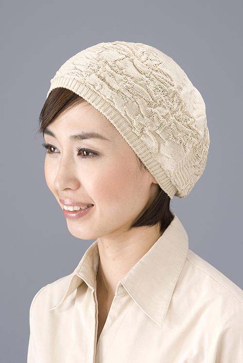 【ブラック】ニットワッチ 帽子 ニット帽子 レディース 春夏 秋冬 シルク オールシーズン 送料無料