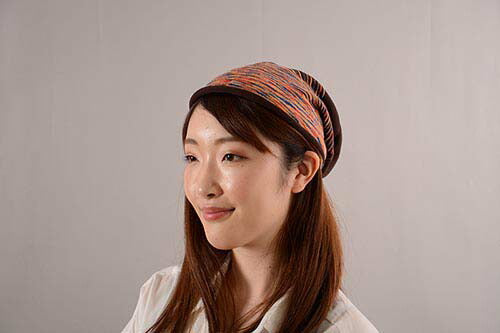 【茶】ニットワッチ 帽子 ニット帽子 レディース 春夏 秋冬 シルク オールシーズン 送料無料