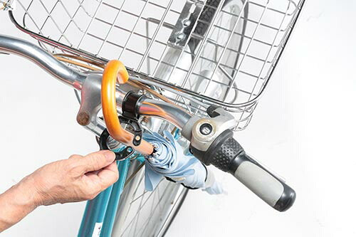 【ブラック】自転車 カサホルダー Ver.21 傘 雨 収納 持運び 厚手 傘かけ 傘おき 電動アシスト 普通自転車 川住製作所
