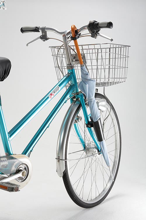 【ブラック】自転車 カサホルダー Ver.21 傘 雨 収納 持運び 厚手 傘かけ 傘おき 電動アシスト 普通自転車 川住製作所