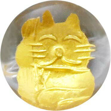 金運招き猫ラッキーストラップ（右手上げ） [ ストラップ 携帯 スマホ スマートフォン 開運 開運アイテム 開運グッズ 猫 ネコ 招き猫 商売繁盛 ゴールド 金 ]