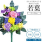 【花器付】CT触媒加工　枯れない仏花　若葉（わかば）（単品） 仏花 プリザーブドフラワー 光触媒 消臭 抗菌 お供え お彼岸 彼岸 喪中 法事 仏壇 一周忌 三回忌
