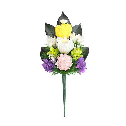 枯れない仏花　麗蘭（れいらん） 小サイズ　（単品） 仏花 プリザーブドフラワー 枯れない お彼岸 彼岸 喪中 法事 仏壇 仏壇用 一周忌 三回忌 お供え花