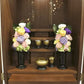 【単品】枯れない仏花　麗蘭（れいらん） 中サイズ　（単品） 仏花 プリザーブドフラワー 枯れない お彼岸 彼岸 喪中 法事 仏壇 仏壇用 一周忌 三回忌 お供え花