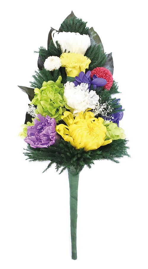 枯れない仏花　麗蘭（れいらん） 大サイズ 仏花 プリザーブドフラワー 枯れない お彼岸 彼岸 喪中 法事 仏壇 仏壇用 命日 一周忌 三回忌 お供え花