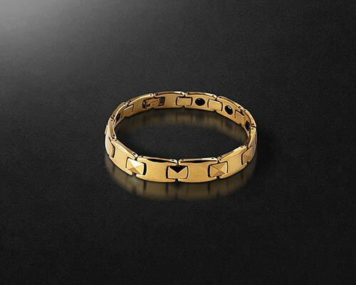 刻印入り タングステンブレスレット 10mmタイプ  メンズ 男性 ゴールド 純金メッキ サイズ調整 ギフト プレゼント 贈り物 父の日 敬老の日