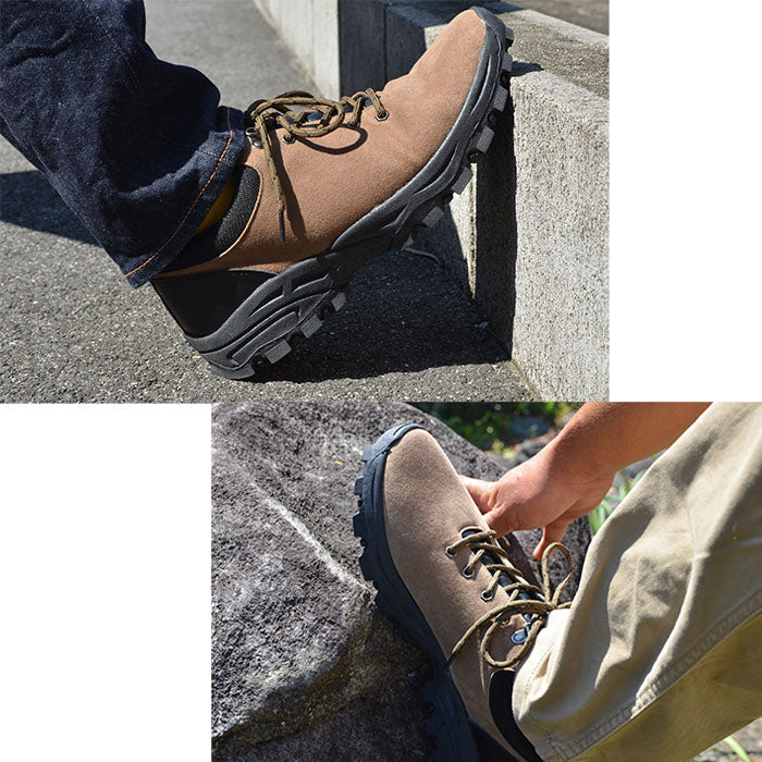 【ブラック　27.0cm】トレッキングシューズ メンズ ローカット 靴ひも 登山靴 アウトドア キャンプ ウォーキングシューズ