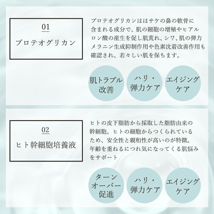 フェイスパック 個包装 プロテオグリカン エイジングケア 化粧品 60代 50代 40代 レジュセルPGフェイシャルマスク