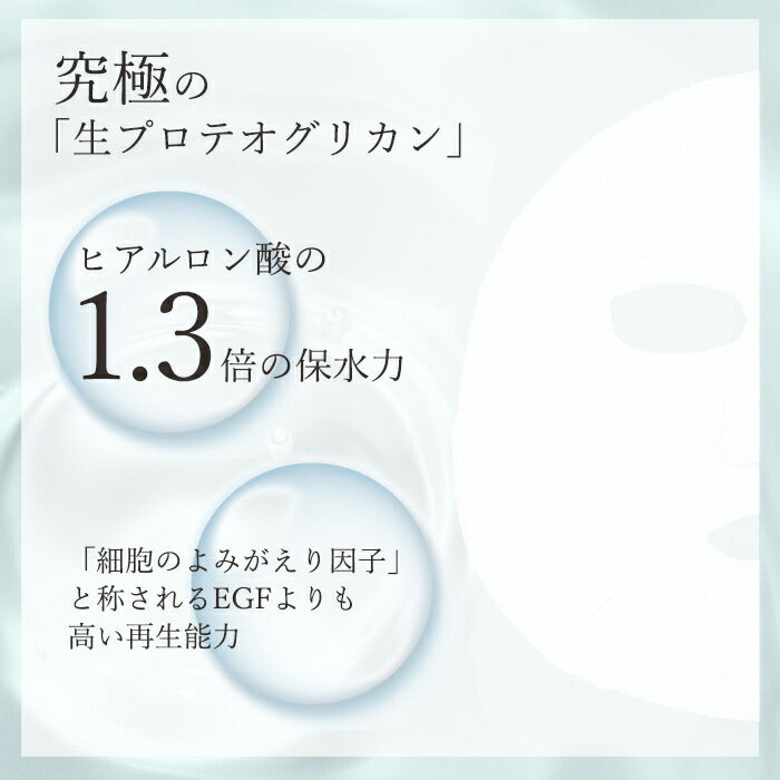 フェイスパック 個包装 プロテオグリカン エイジングケア 化粧品 60代 50代 40代 レジュセルPGフェイシャルマスク