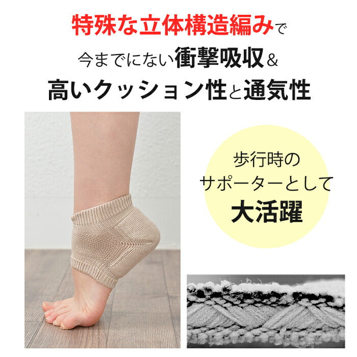 【ブラック】かかとサポーター かかと 両足セット 衝撃吸収 足底筋膜炎 かかとクッション かかとが痛い かかとの痛み かかと保護