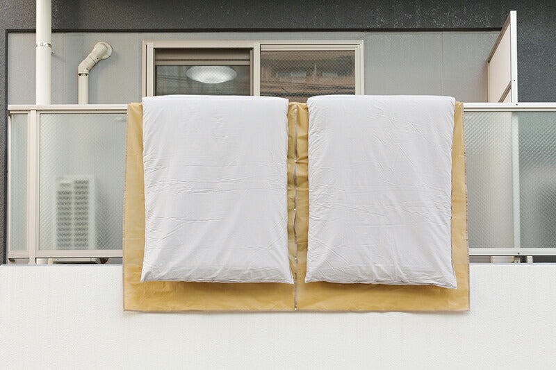 【 2枚セット】布団干しシート ベランダ 汚れ防止 ダブル シングル 掛け布団 敷き布団 通気性抜群 / つないで使える 布団の汚れ防止シート 2枚セット  120×220cm