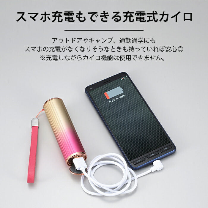 充電式カイロ 繰り返し使える 6か月保証 モバイルバッテリー ハンドウォーマー 急速発熱 かわいい おしゃれ 携帯充電器