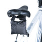 【ブラック】ヘルメットカバー レインキャップ 自転車 雨よけ 防水 レイングッズ 通勤 通学 自転車用ヘルメットカバー 反射帯付き