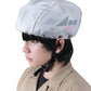 【アイボリー】ヘルメットカバー レインキャップ 自転車 雨よけ 防水 レイングッズ 通勤 通学 自転車用ヘルメットカバー 反射帯付き