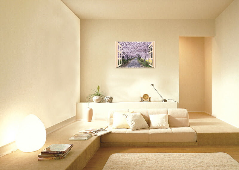 お風呂 浴室 バスルーム ポスター 風景 / 四季彩 日本の四季 4枚セット 52×73cm / 貼り直しOK バスグッズ お風呂グッズ お風呂に張れる壁紙 日本製