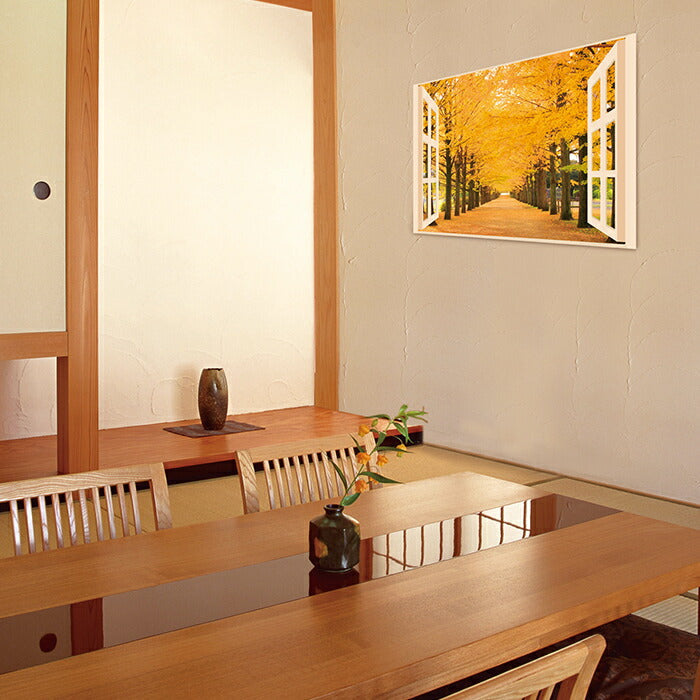 お風呂 浴室 バスルーム ポスター 風景 / 四季彩 日本の四季 4枚セット 52×73cm / 貼り直しOK バスグッズ お風呂グッズ お風呂に張れる壁紙 日本製
