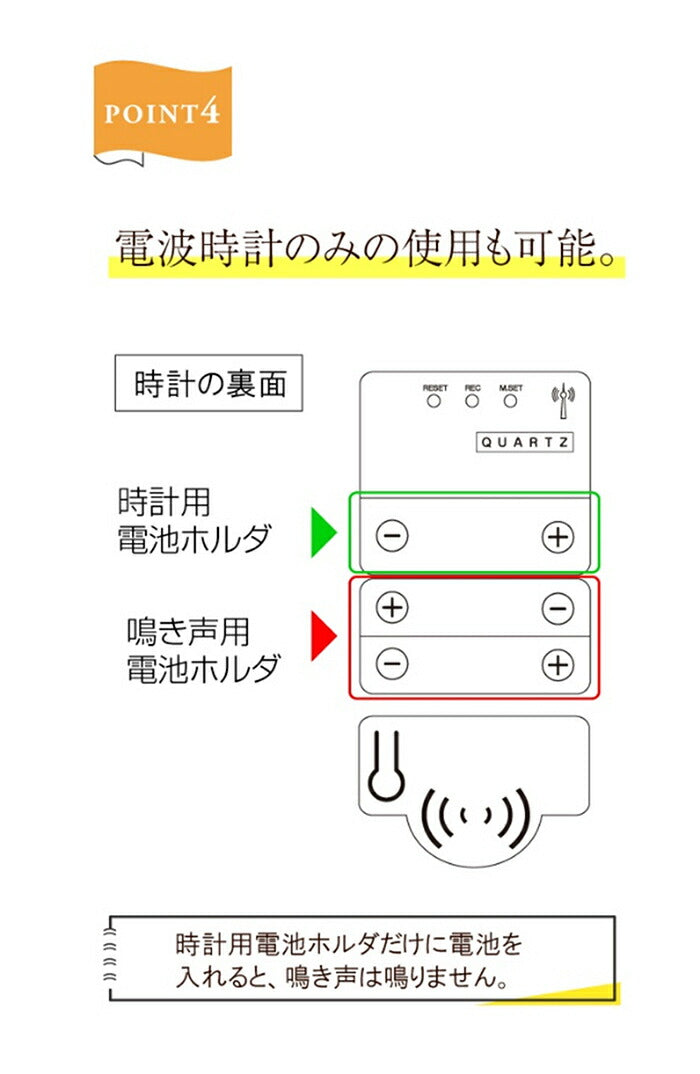 6ヵ月保証 野鳥の電波時計 電波時計 壁掛け 静音 アナログ かわいい おしゃれ アンティーク レトロ 電池式 説明書付
