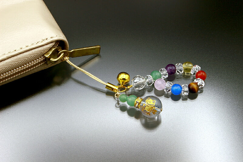 パワーストーン 天然石 お守り 御守り ストラップ / 金運 蛙 カエル ストラップ / 携帯 財布 かばん ギフト プレゼント 交通安全 家内安全 旅行