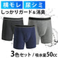 【LLサイズ (ウエスト94~104)】6枚セット 失禁 尿漏れパンツ ボクサーパンツ 男性 メンズ 40代 50代 60代 70代 高齢者 60cc 前開き 軽失禁パンツ 吸水 ちょい漏れ M/L/LL