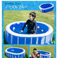 (ノーマルブルー)ビニールプール オーバルプール＆エアーポンプセット 電池式 エアーポンプ プール 家庭用プール 家庭用  ベランダ 水遊び 電動 ポンプ 空気入れ付き 子供用プール おもちゃ