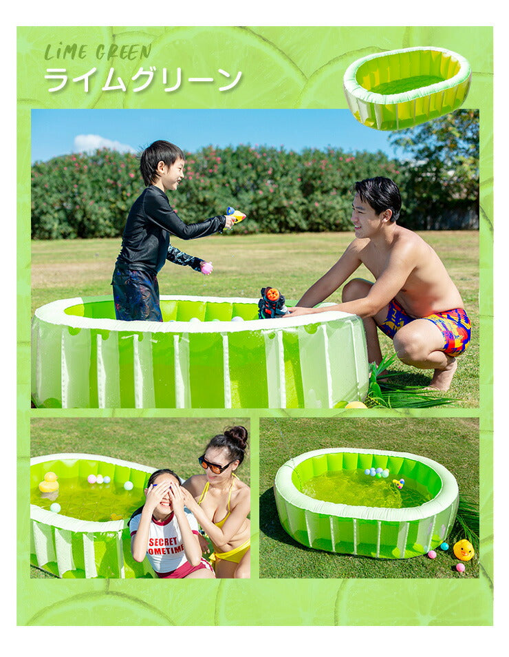 (ノーマルブルー)ビニールプール オーバルプール＆エアーポンプセット 電池式 エアーポンプ プール 家庭用プール 家庭用  ベランダ 水遊び 電動 ポンプ 空気入れ付き 子供用プール おもちゃ