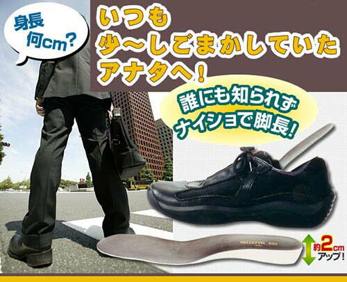 ペレバレンチノ シークレットインソール インソール 身長アップ 美脚 スタイルアップ ウレタン素材 疲労軽減 23～26 健康 レディース メンズ インソール 中敷 衝撃吸収 立ち仕事 かかと 土踏まず 身長 抗菌 消臭 男女兼用可能 送料無料
