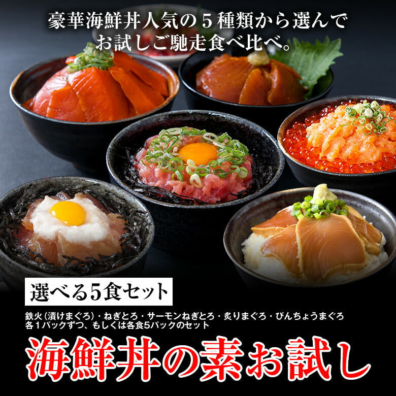 海鮮丼 お試しセット計5食
