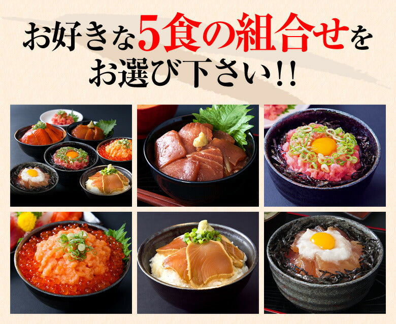 海鮮丼 お試しセット計5食