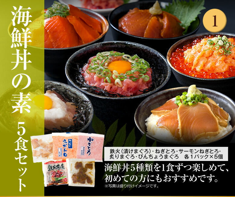海鮮丼 お試しセット計5食