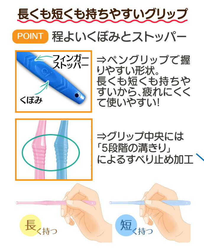 【3人シェア買いでお得】CiPRO ワンタフトブラシ レギュラーヘッド Mふつう 10本セット