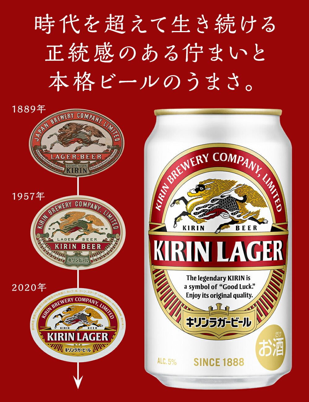 キリン ラガービール 350ml×24本【3ケースまで1個口配送可能】