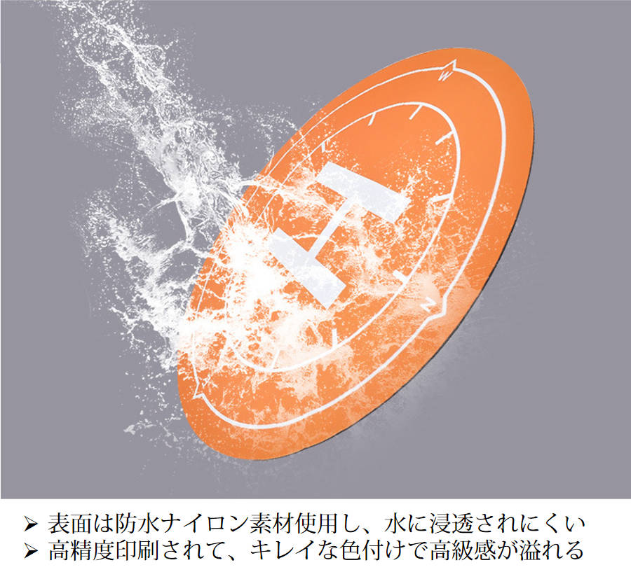 ドローンランディングパッド 着陸マット 直径50cm 折畳める折りたたみ式 汎用品 マビックも適用 アクセサリー スペア部品 TSモバイル