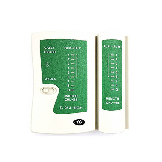 LANケーブルテスター 親機/子機分離タイプ RJ45 RJ11対応 LANテスター LANチェッカー 簡単 自作工具 ネットワーク 配線作業 接続確認 導通 結線 断線