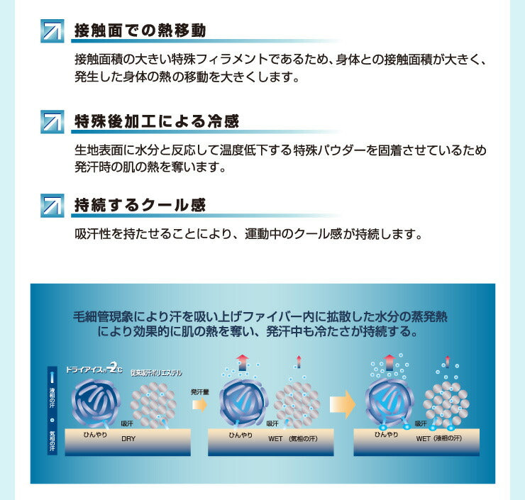 (ブルー)ひんやり接触冷感抱き枕 日本製 43×120cm ストレート抱き枕 抱きまくら テイジン中綿使用 接触冷感カバー付き 涼しい ひんやり