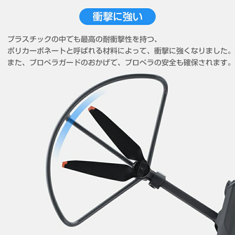 DJI mavic3 適用 プロペラガード 4本セット 1機分 ブレードガード 保護 ランディングギア付き 衝撃防止 交換用 スペア部品