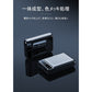 シルバー 10000mAh 大容量 モバイルバッテリー 急速充電 2.1A スマホ充電器 小型 軽量 USB2ポート 2台同時充電可能 LED液晶画面 残量表示 携帯充電器 iphoneX【PL保険】