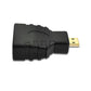 micro HDMItoHDMI 変換アダプタ マイクロHDMIオス⇔標準HDMIメス コネクター V1.4 1080P スマホ タブレットカメラ DV と テレビ モニター プロジェクター