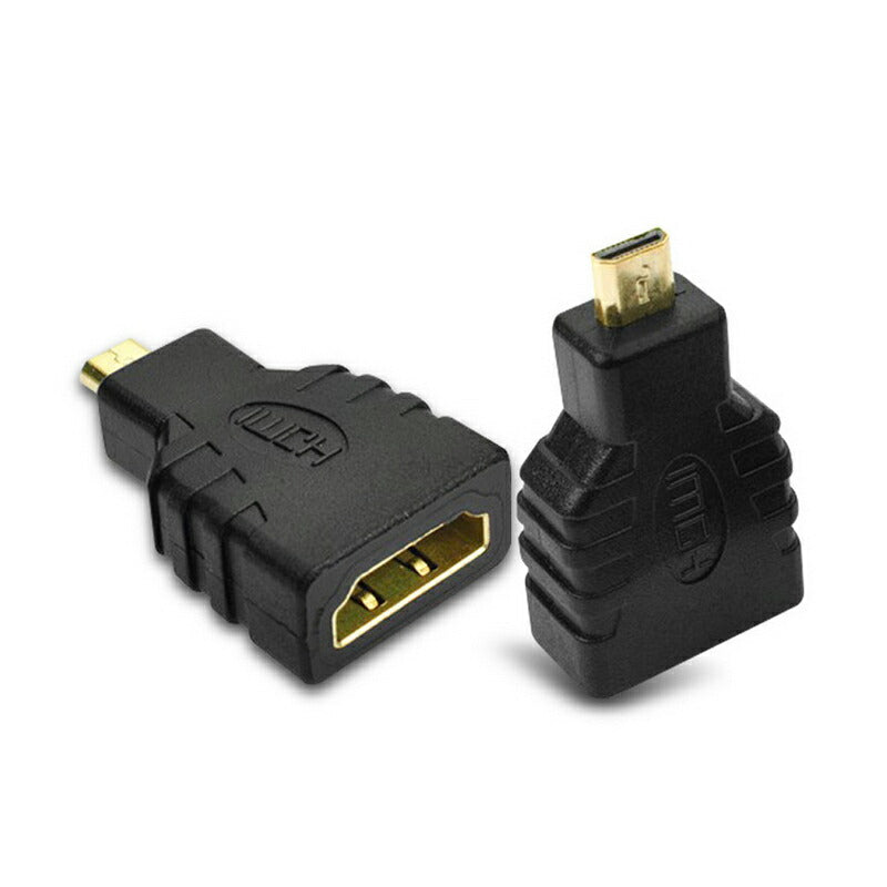 micro HDMItoHDMI 変換アダプタ マイクロHDMIオス⇔標準HDMIメス コネクター V1.4 1080P スマホ タブレットカメラ DV と テレビ モニター プロジェクター