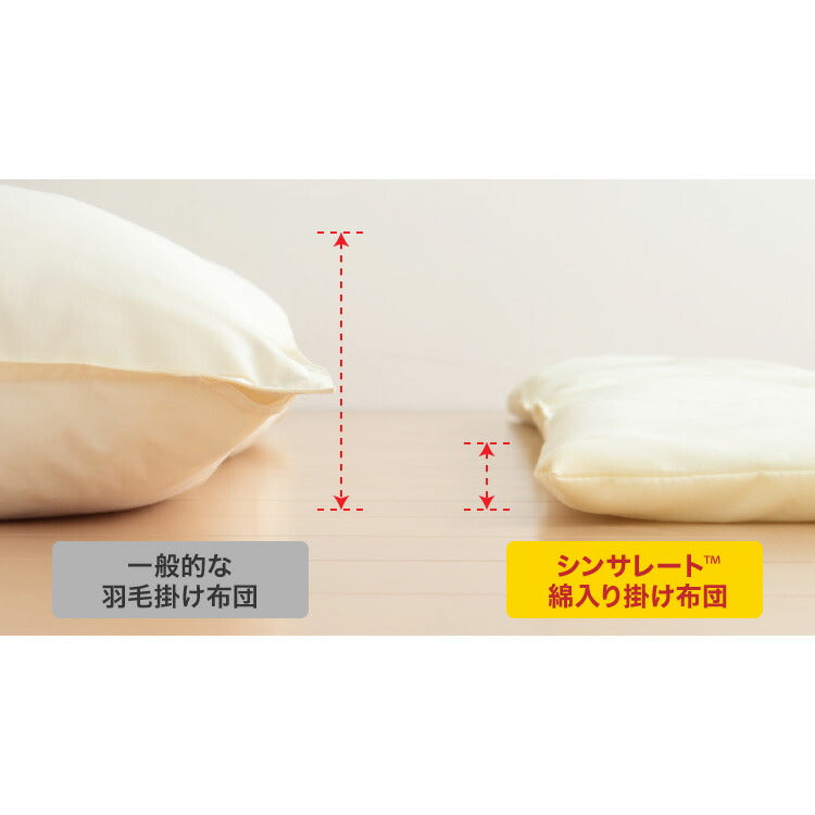 (カラー：チャコールグレー/サイズ：シングル/タイプ：プレーン)掛け布団 シンサレート シングル バイカラー おしゃれ フリース 断熱 保温 抗菌防臭 洗える 防ダニ 軽量 ホコリが出にくい 低ホル 暖かい 冬用掛け布団 掛ふとん thinsulate【送料無料】