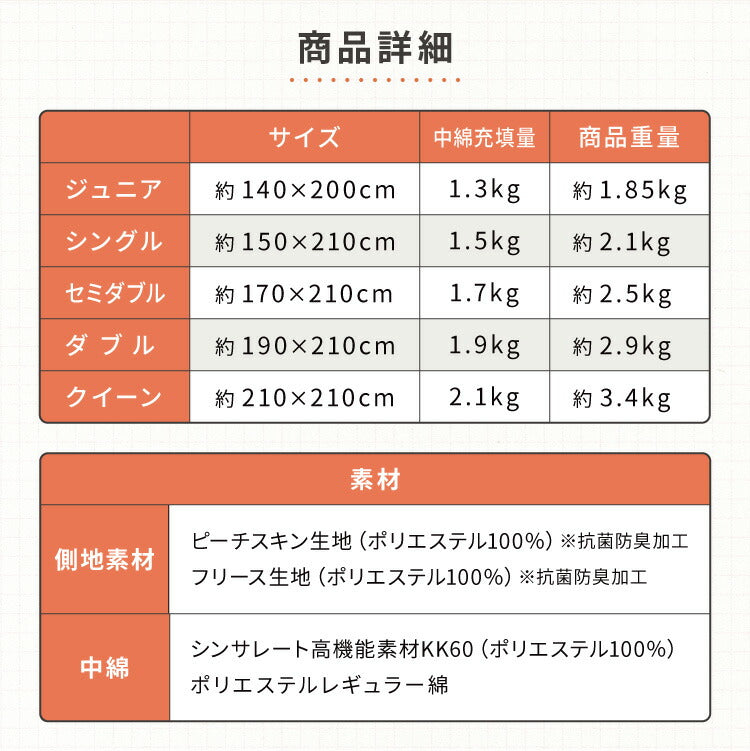 (カラー：ブラック/サイズ：シングル/タイプ：フリース)掛け布団 シンサレート シングル バイカラー おしゃれ フリース 断熱 保温 抗菌防臭 洗える 防ダニ 軽量 ホコリが出にくい 低ホル 暖かい 冬用掛け布団 掛ふとん thinsulate【送料無料】
