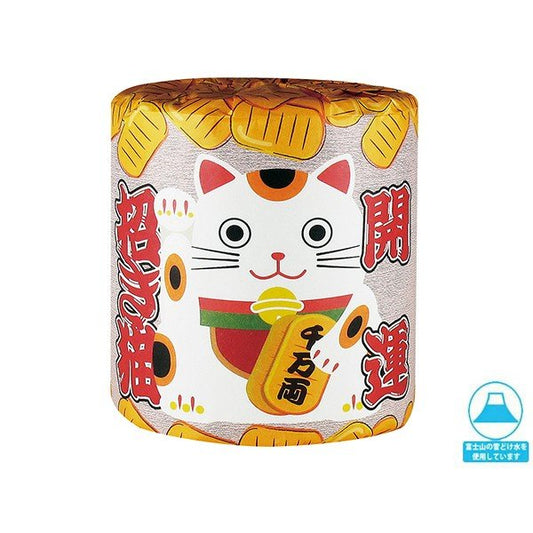 トイレットペーパー 開運招き猫ロール ダブル30m 個包装100個