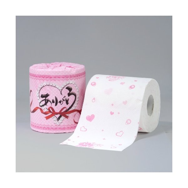 トイレットペーパー ありがとう+感謝の気持ちを巻き込みました 個包装2ロールＸ50パック